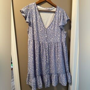 Pink Lily purple floral dress